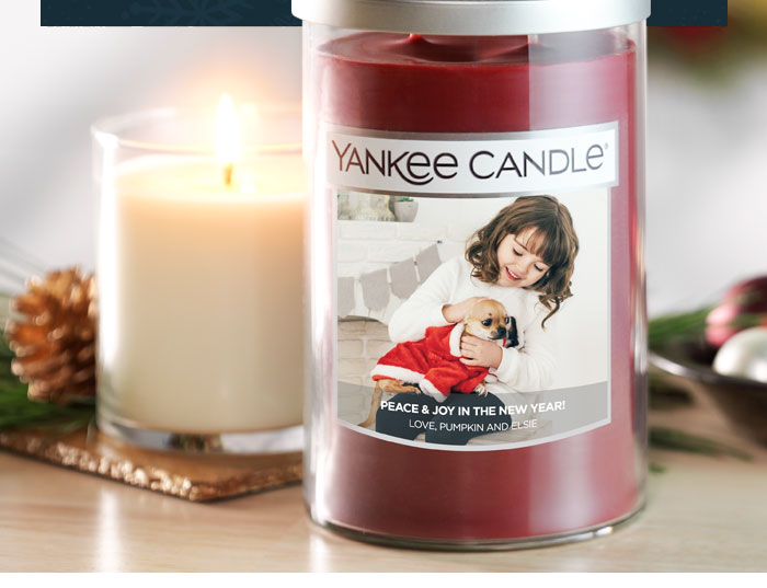 Yankee candle clearance personalization