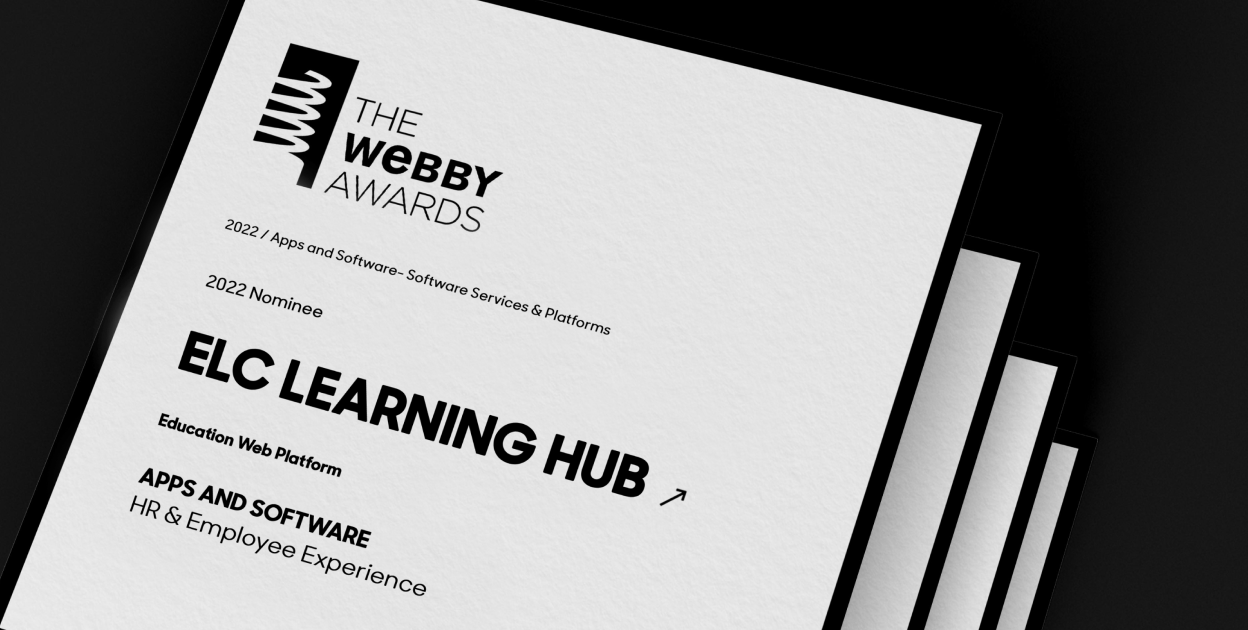 The ELC Learning Hub has been nominated for a Webby Award