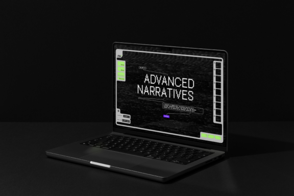 WB Advanced Narratives Website Homepage featured a seamless web3 Integration