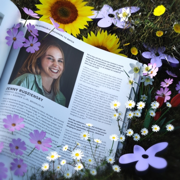 L+R Designer, Jenny Rudziensky, named in GDUSA’s “Responsible Designers To Watch” hero image