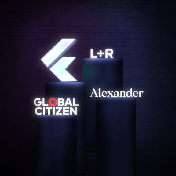 Google's Flutter Forward keynote features L+R work with Global Citizen and Alexander hero image