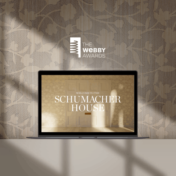 Schumacher House nominated for the 2025 Webby Awards hero image