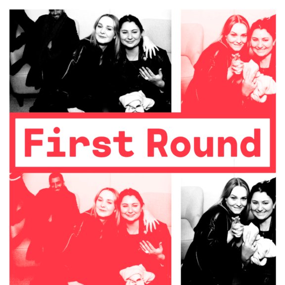 L+R Designers, Jenny Rudziensky and Violet Dine, attend UnderConsideration's First Round New York hero image
