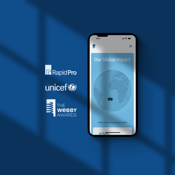 UNICEF RapidPro nominated for the 2025 Webby Awards hero image