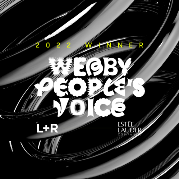 Estée Lauder Companies, L+R win People's Voice at the 26th Annual Webby Awards hero image