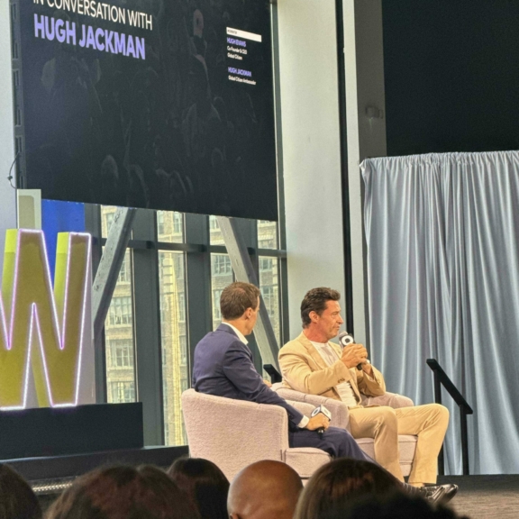 Hugh Evans, Global Citizen CEO, and Hugh Jackman, Actor
