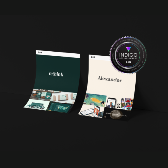 Alexander app and Rethink brand identity awarded at the Indigo Awards 2021 hero image