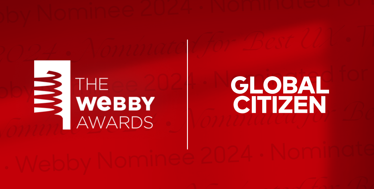 Global Citizen App nominated for a 2024 Webby Award