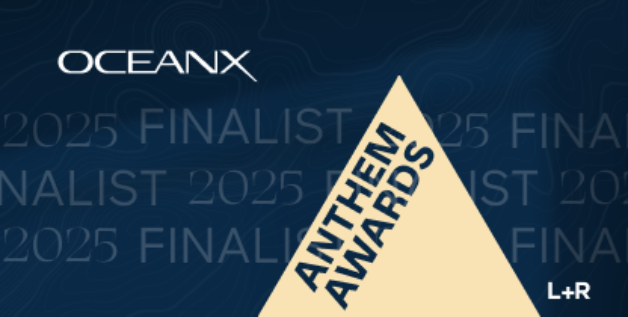 OceanX.org recognized as Anthem Awards Finalist for Digital Experience in Sustainability