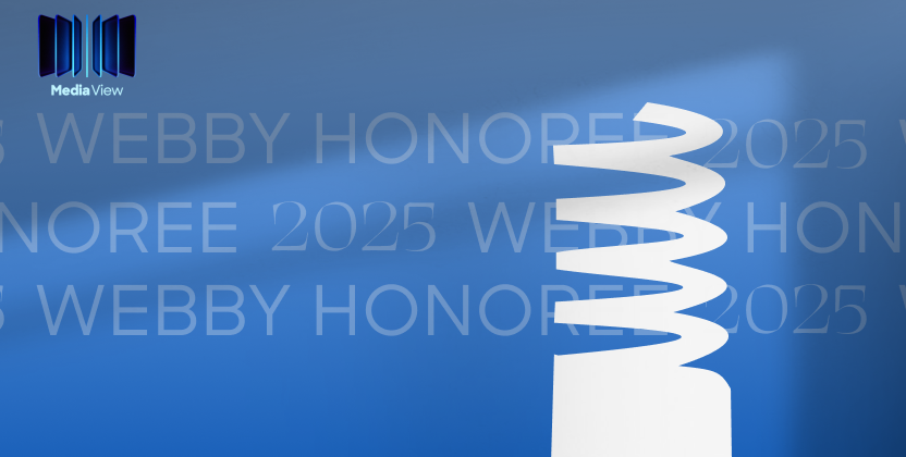 Media View selected as an Honoree at the 29th annual Webby Awards